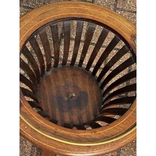 Wood Victorian Wood Peat Bucket For Sale - Image 7 of 9