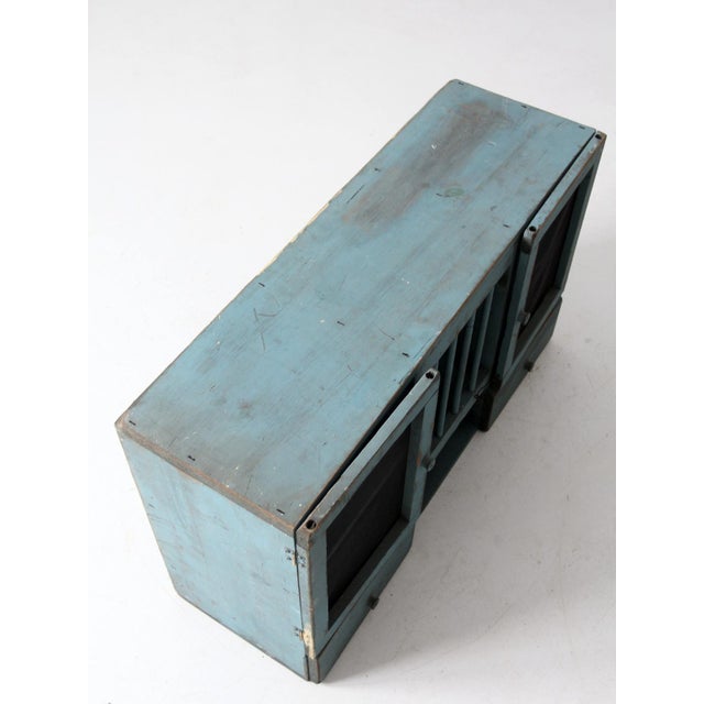 Vintage Painted Counter Top Cabinet For Sale - Image 12 of 12