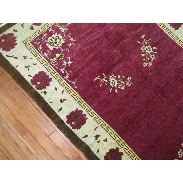 Mid 20th Century Vintage Turkish Rug For Sale - Image 5 of 6