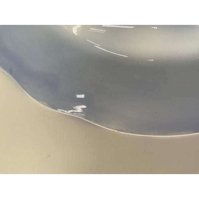 Late 19th Century Antique Martha Washington Flow Blue Chain of States Plate For Sale - Image 5 of 9