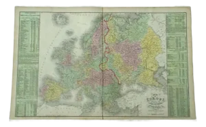 Europe, Original Map by Cowperthwait, 1850