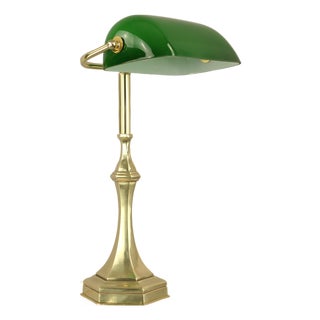 Art Deco German Brass Desk Lamp, Berlin, 1920s For Sale