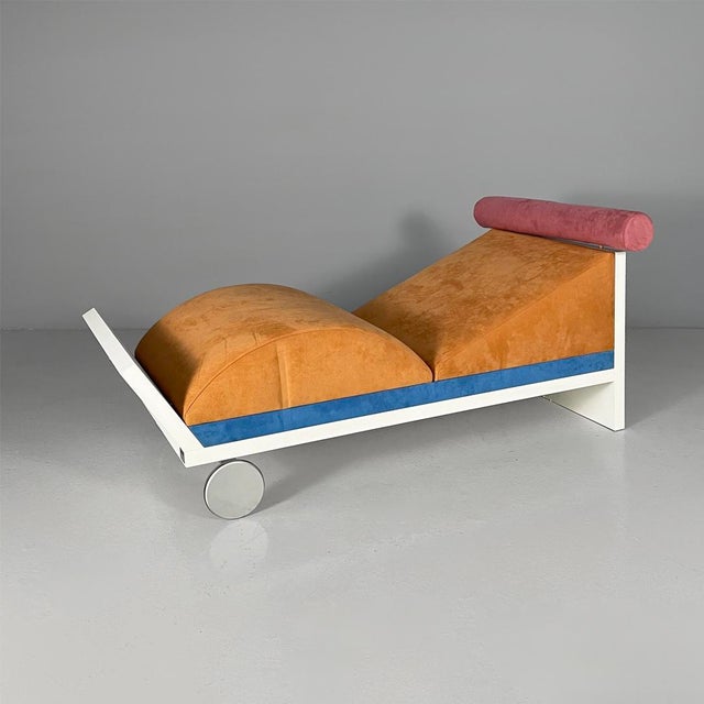 Italian Chaise Lounge Juan by Marco Panini for Memphis, 1987 For Sale - Image 17 of 17