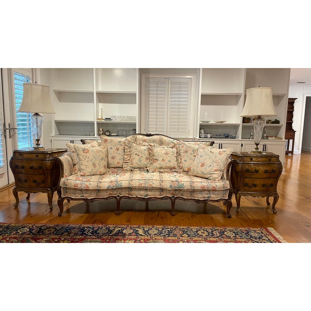 Mid 20th Century Mid 20th Century French Provencial Louis XV Style Couch For Sale - Image 5 of 5