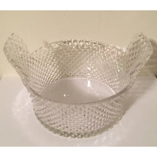Transparent 19th Century American Brilliant Cut Crystal Glass Bowl For Sale - Image 8 of 9