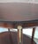 Wood Early 20th C. Refinished French Regency Mahogany Tiered Tea Side Table With Brass Accents For Sale - Image 7 of 13