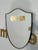 Vintage Italian Brass Shield Mirror 1970s For Sale - Image 4 of 6