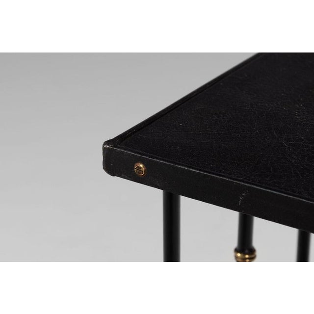 Revolving Side Table by Jacques Adnet, France, 1950s For Sale - Image 11 of 18