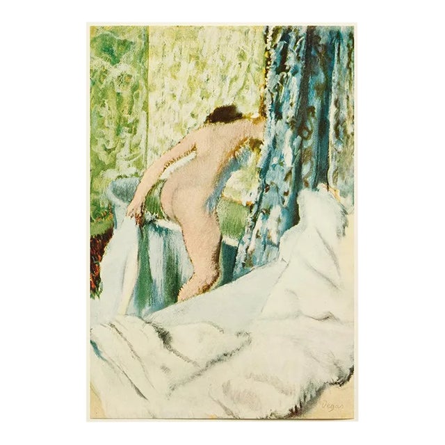 1950s After Edgar Degas "The Morning Bath", First Edition Full-Color Vintage Print For Sale
