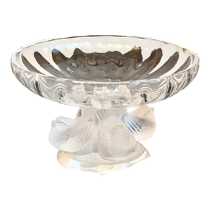 1970s Lalique Crystal Decorative Dish