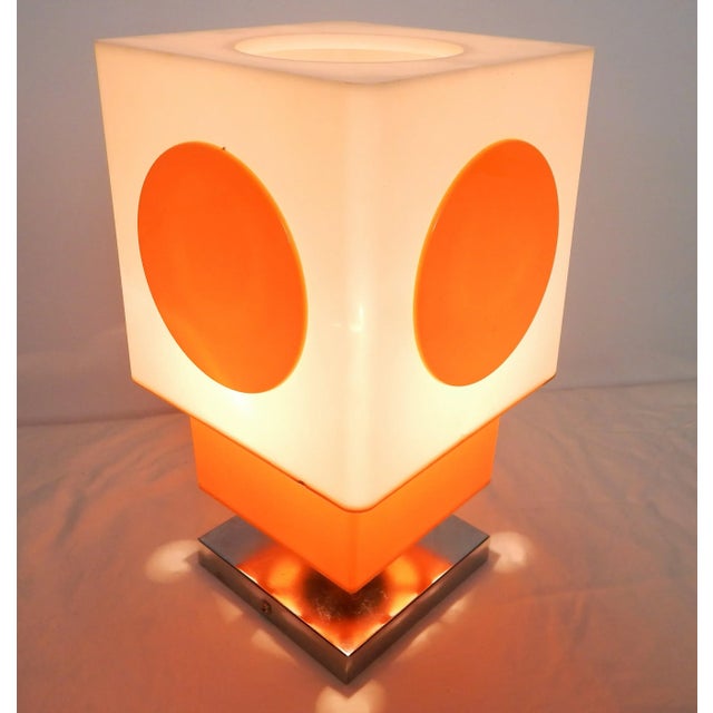 Metal 1960s Verner Panton-Style Yellow Desk Lamp For Sale - Image 7 of 12