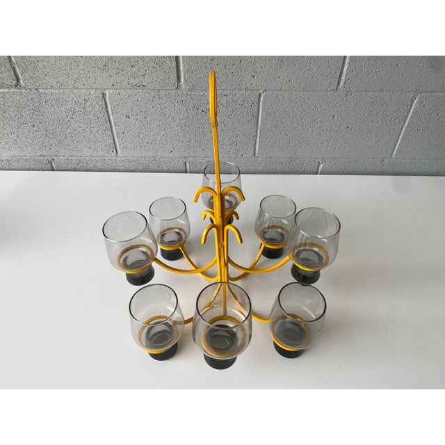 MidCentury Wrought Iron Hanging Plant / Candle Holder Chairish