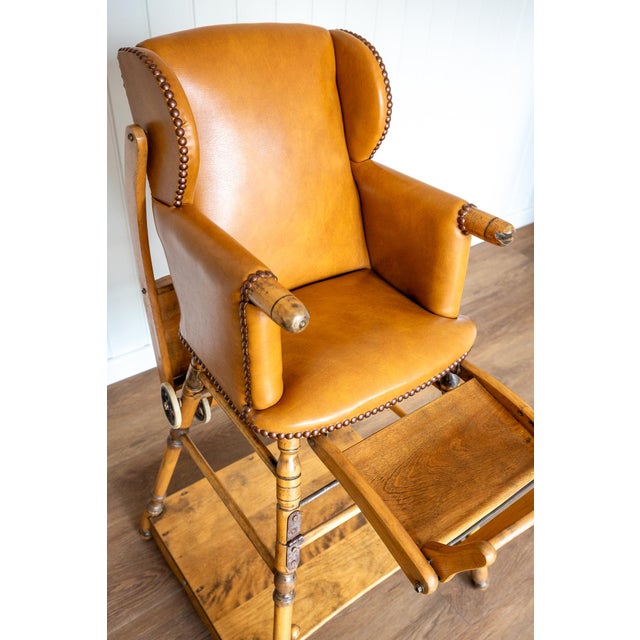 Mid-Century Modern Childrens Metamorphic Highchair Buggy Early Learner, 1930s For Sale - Image 11 of 18