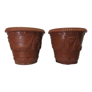 Garden Pots Large Italian - Set of 2 For Sale