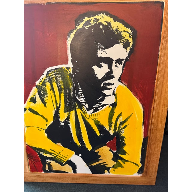 Design Plus Gallery presents an original James Dean Painting, Signed by McCartny 2007, Los Angeles. A striking large...