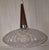 Brown Vintage Pendant Lamp with Ribbed Glass Shade, 1970s For Sale - Image 8 of 9