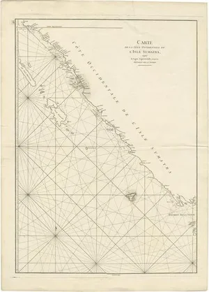 Antique Coastal Map of Sumatra attributed to De La Haye, 1780