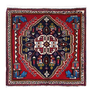 Fine Hand Knotted Persian Square Abadeh Rug For Sale