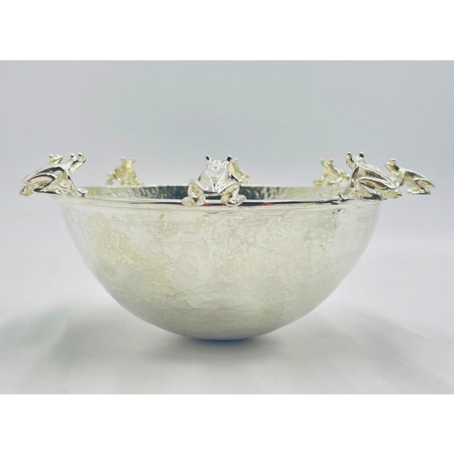 1980s Emilia Castillo Serving Molcajete Bowl & Spoon, Mexican Modern Silversmithing For Sale - Image 11 of 18