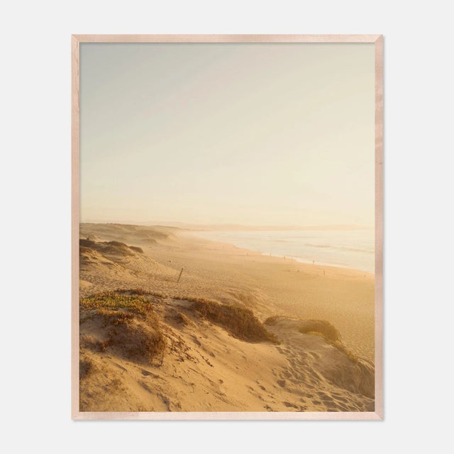 Contemporary Dunes by Christine Flynn in Natural Maple Framed Paper, XL Art Print For Sale - Image 3 of 3
