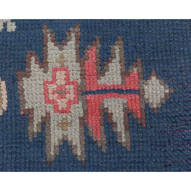 Antique Turkish Oushak Rug For Sale - Image 4 of 9