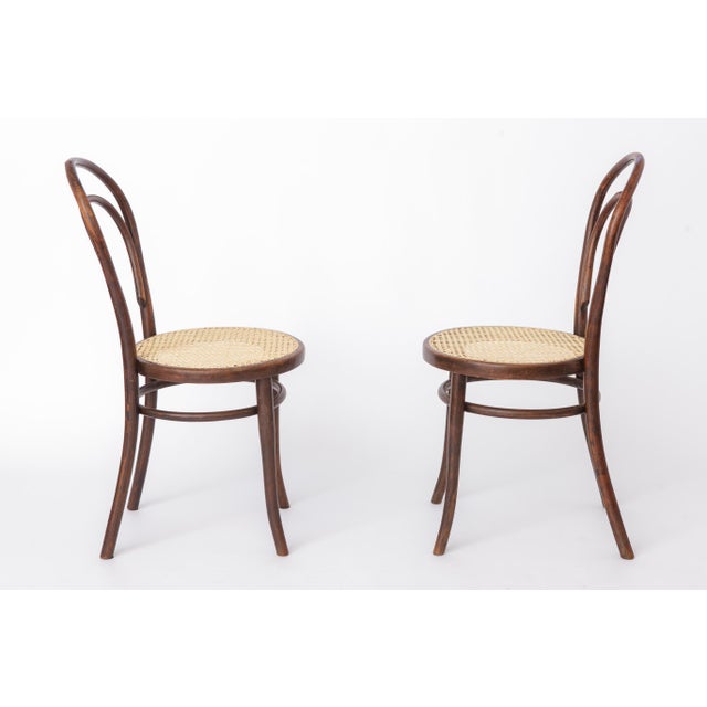 Set of 2 beautiful vintage bentwood chairs produced by Thonet, Austria, model No. 14 or inspired by this iconic design....
