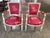 This is an amazing pair of French Louis XVI painted and upholstered chairs. The frames retain their original paint, which...