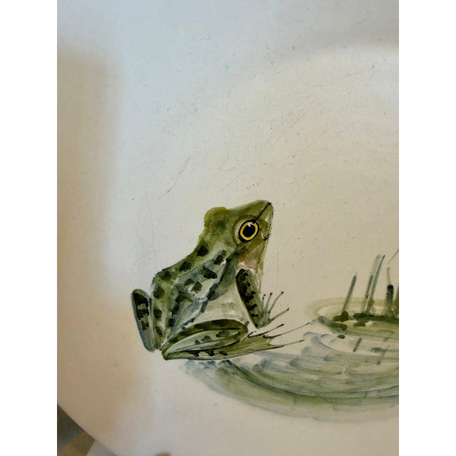 Vintage Marcel Guillot Ceramic Frog Plates - Set of 6 For Sale - Image 13 of 17
