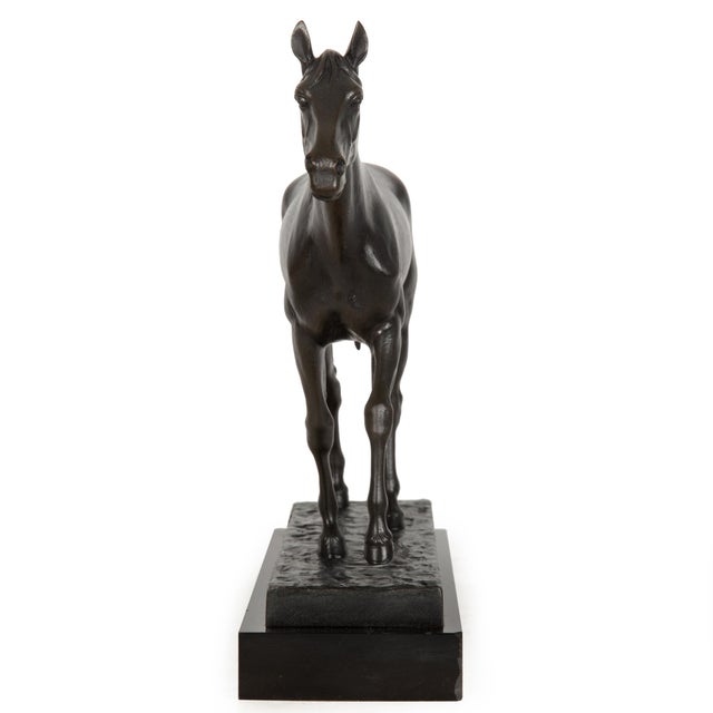 French French Antique Bronze Sculpture of Racehorse by Francois Peyrol Ca. 1910 For Sale - Image 3 of 18