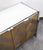 1970s Mid Century Modern Credenza Sideboard Ello Brass Brushed Steel Herribone Drawers For Sale - Image 5 of 12