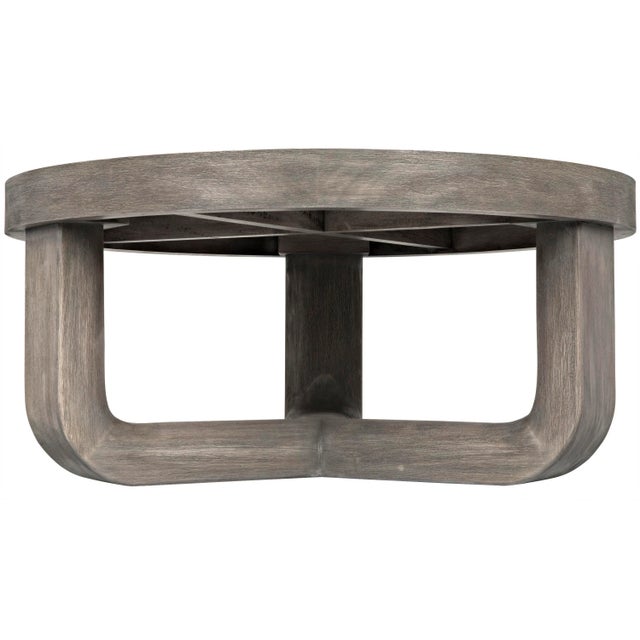 Contemporary NOIR Joel Coffee Table in Distressed Grey For Sale - Image 3 of 7
