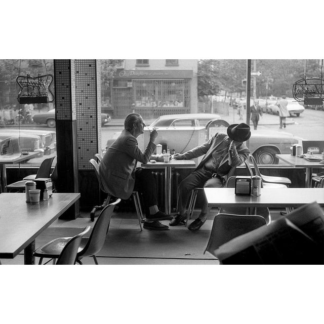 VESCO Claude 1950 Manhattan Village Coffee Shop, men at table, 1980. 30 x 40 cm. Edition: 2/7. Silver print, signed by the...