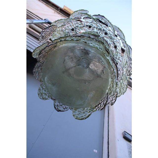 Mid-Century Modern TORCELLO Murano Glass Chandelier by Gino Vistosi, 1960 For Sale - Image 3 of 18
