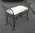 Italian Late 20th Century Modern Italian Iron and Upholstered Bench For Sale - Image 3 of 7