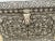 Exquisite antique wooden chest richly adorned with detailed wood inlay featuring elaborate arabesque, foliate, and...