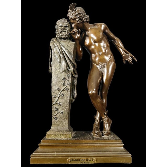 Moulin, Figurative Sculpture, 19th Century, Bronze For Sale - Image 10 of 14