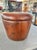Mid-Century Modern Mid 20th Century Brown Leather Drum Shape Low Stool or Foot Rest For Sale - Image 3 of 6