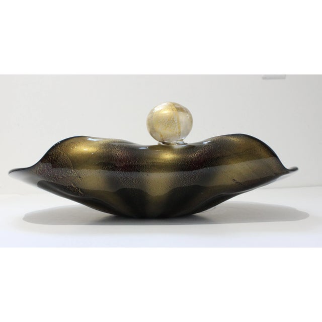 Shell Serving Dish Murano Licio Zanetti Signed For Sale - Image 12 of 13
