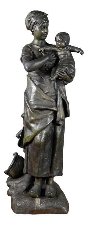 L. Steiner, Young Mother, Late 19th Century, Regula