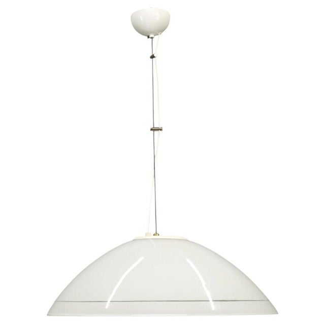 Italian Modernist Murano Glass Adjustable Pendant Light, 1970s For Sale - Image 9 of 9