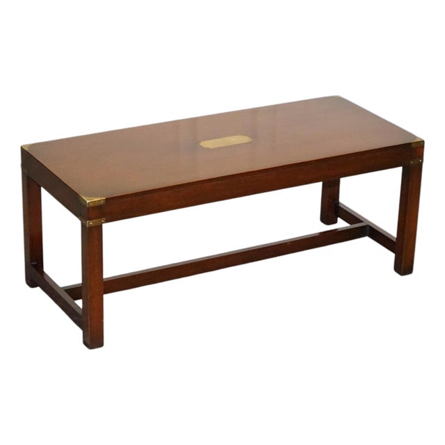 Vintage Military Campaign Coffee Table from R.E.H Kennedy For Sale