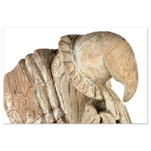 Indian Wooden Architectural Element on Base For Sale - Image 5 of 9