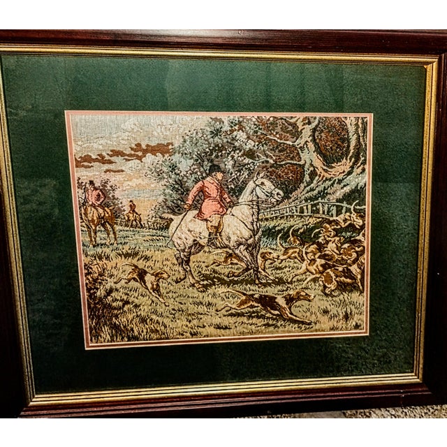 Anchor your space with the aristocratic charm of the English countryside. This striking, grand-scale vintage textile...