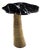 Palm Side Table in Nero Marquina Marble and Brass For Sale