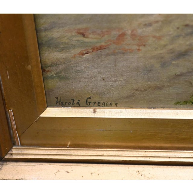 Harold Gregson, Henley on Thames Riverscape, 1870, Oil Painting, Framed For Sale - Image 11 of 16