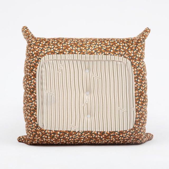 Vintage Togo Fireside Chair and Ottoman - Canyon Bloom Ligne Roset For Sale - Image 10 of 13