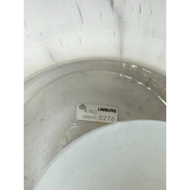 Vintage Glass Mushroom Table Lamp from Limburg, Germany, 1970s For Sale - Image 3 of 4