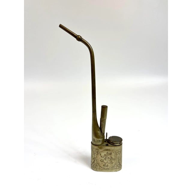 Early 19th Century Chinese Nickel Water Pipe for Smoking For Sale - Image 10 of 10