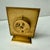 Brass Vintage Brass Boudoir Desk Clock With “The Swing” Art Print Face Working Condition For Sale - Image 8 of 11
