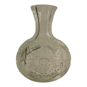 Circa 1920 Art Deco Tb Clark & Co American Brilliant Cut Crystal Glass Carafe